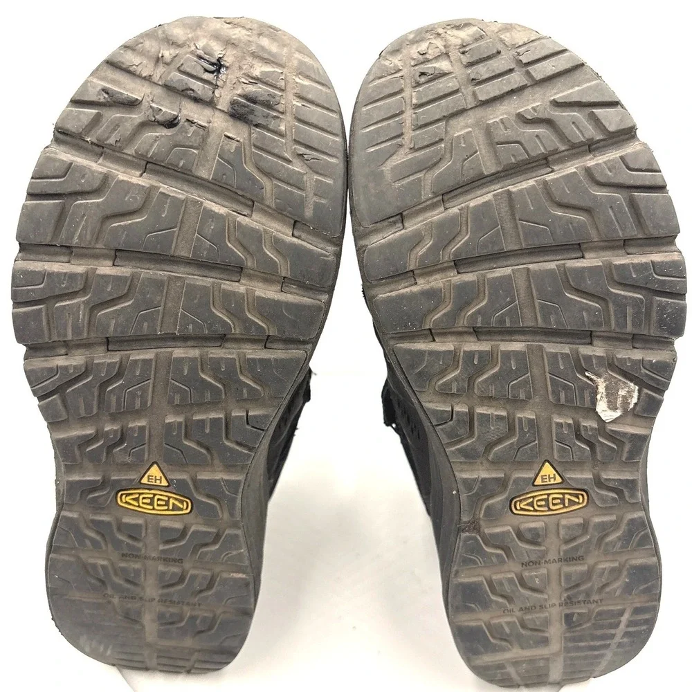 Keen Utility Vista Energy Mid Black Carbon Steel Toe Work Boots Mens 8.5W